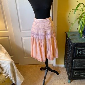 Lucky & Coco Boho Midi Skirt. Size 12